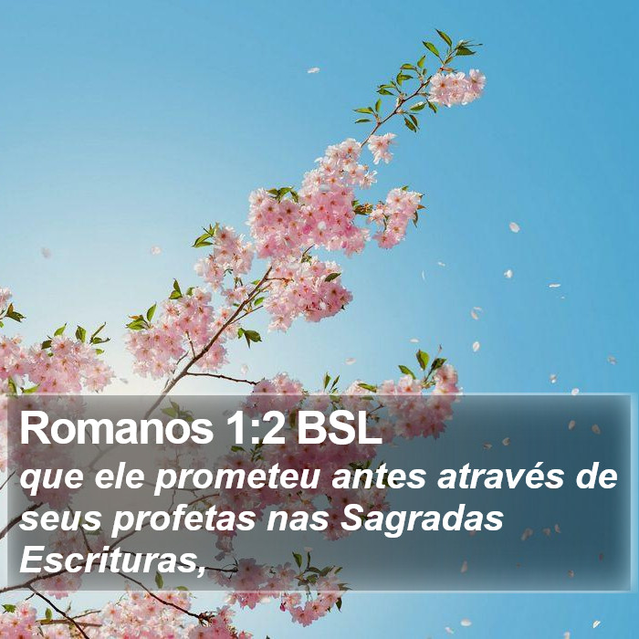 Romanos 1:2 BSL Bible Study