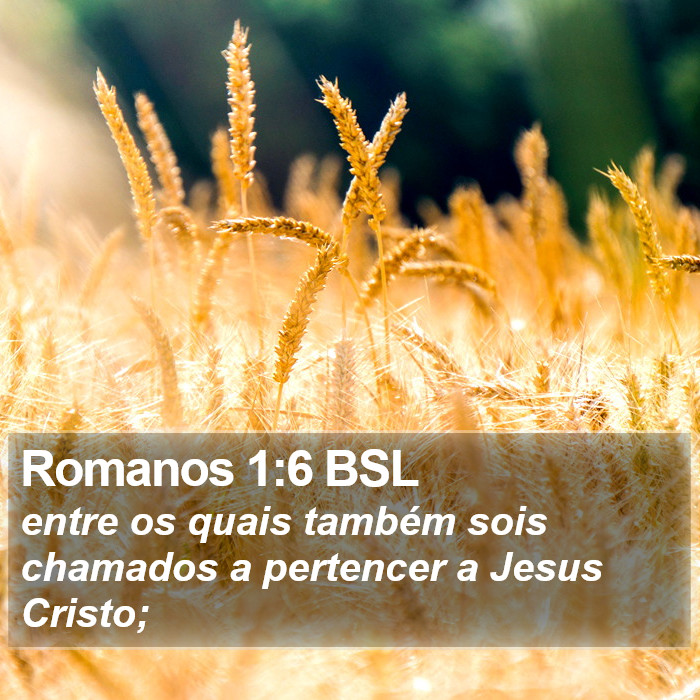 Romanos 1:6 BSL Bible Study