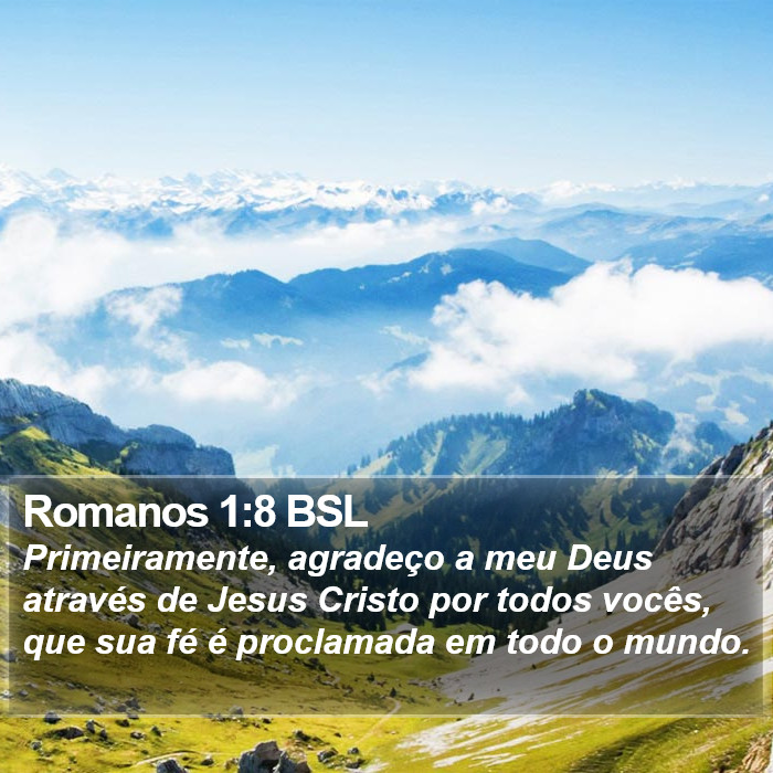 Romanos 1:8 BSL Bible Study