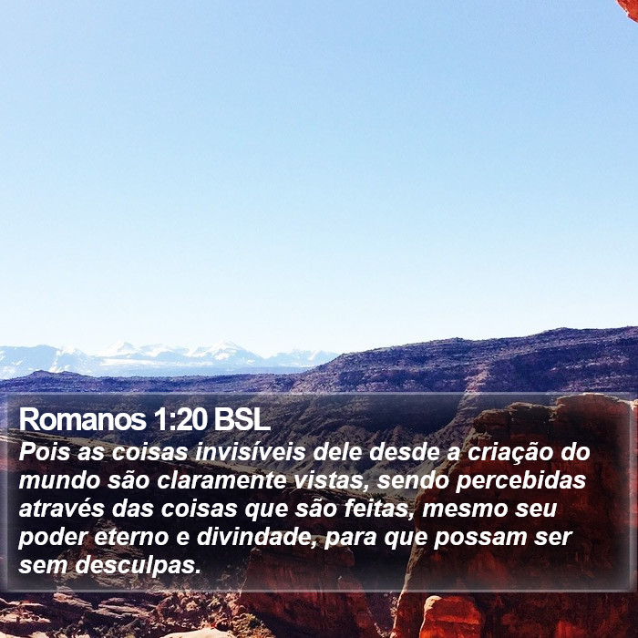 Romanos 1:20 BSL Bible Study