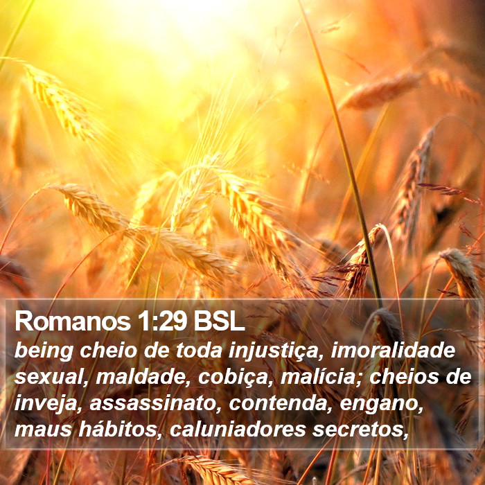 Romanos 1:29 BSL Bible Study