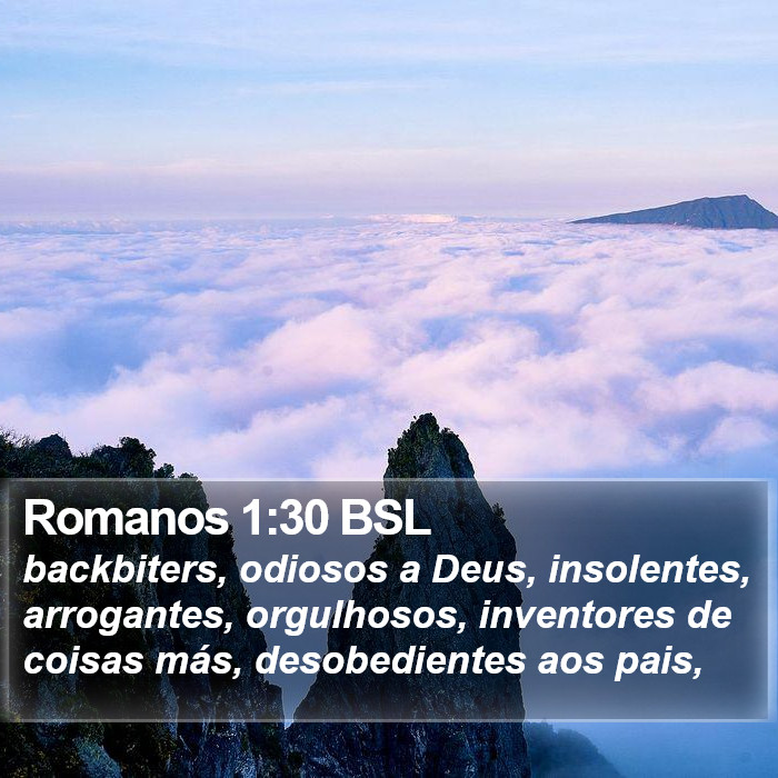 Romanos 1:30 BSL Bible Study