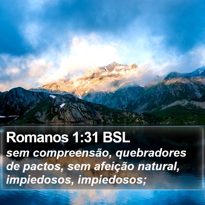 Romanos 1:31 BSL Bible Study