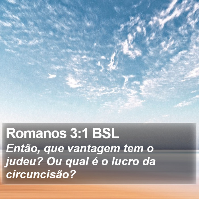 Romanos 3:1 BSL Bible Study