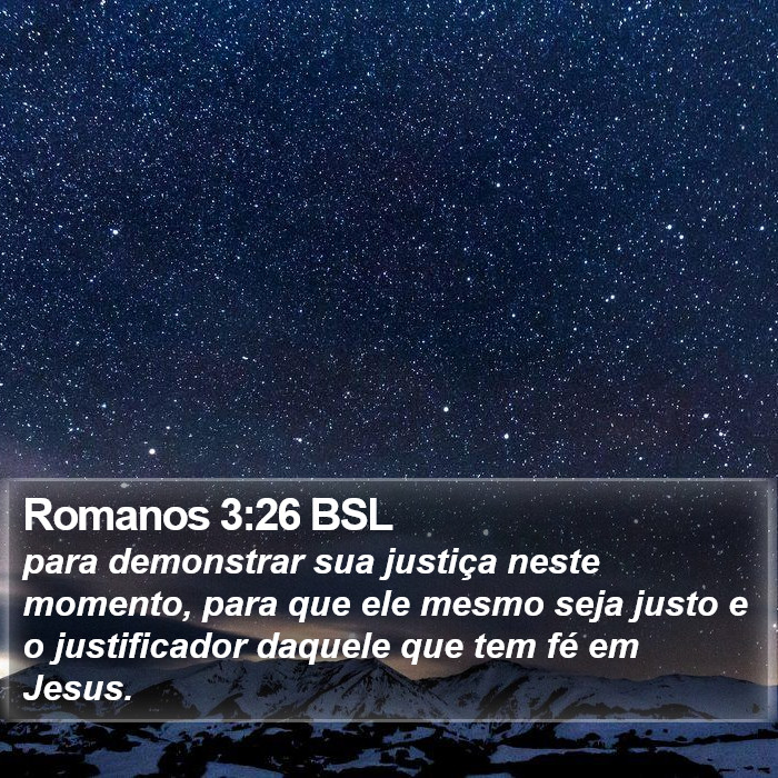 Romanos 3:26 BSL Bible Study