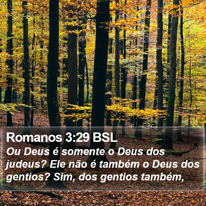 Romanos 3:29 BSL Bible Study