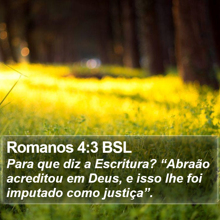 Romanos 4:3 BSL Bible Study