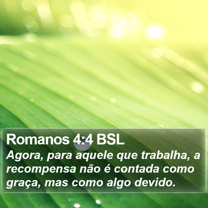 Romanos 4:4 BSL Bible Study