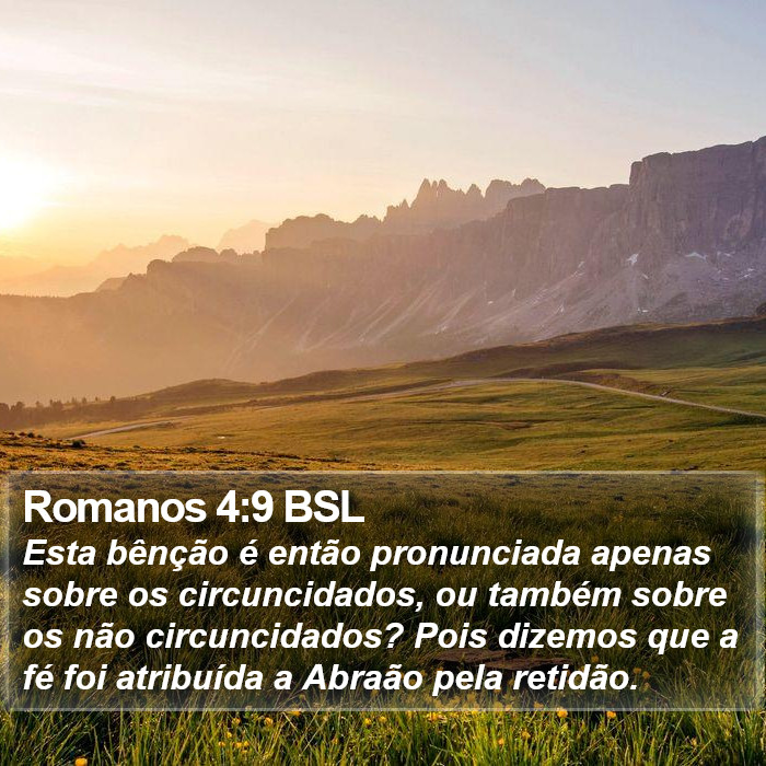 Romanos 4:9 BSL Bible Study