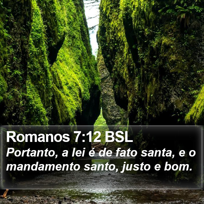 Romanos 7:12 BSL Bible Study