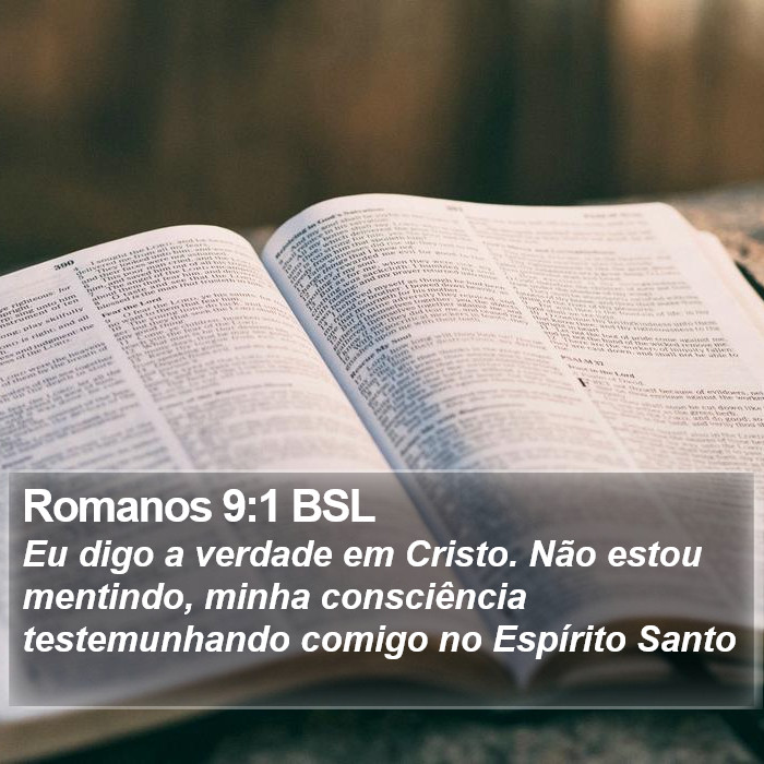 Romanos 9:1 BSL Bible Study