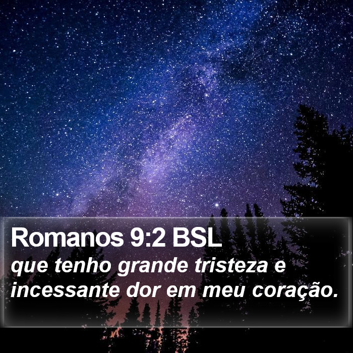 Romanos 9:2 BSL Bible Study