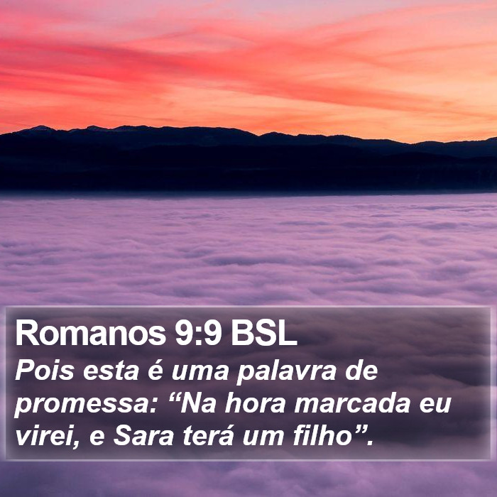 Romanos 9:9 BSL Bible Study