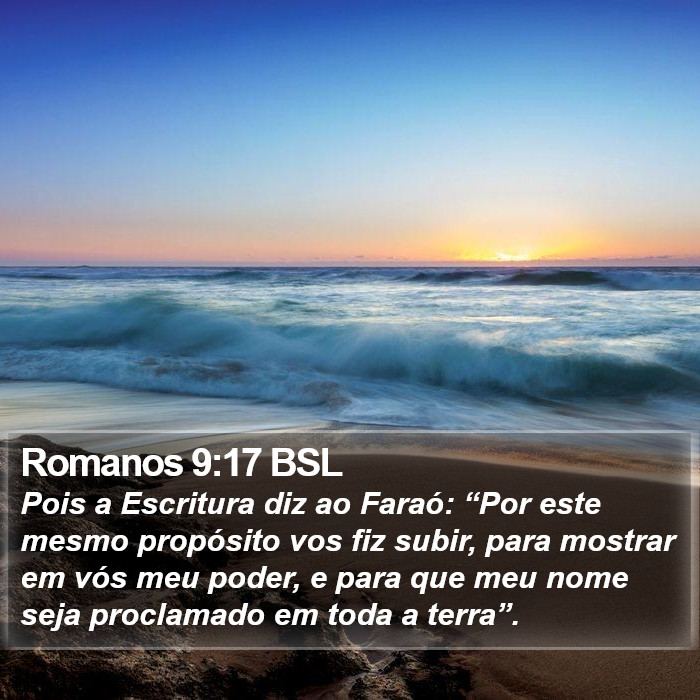 Romanos 9:17 BSL Bible Study