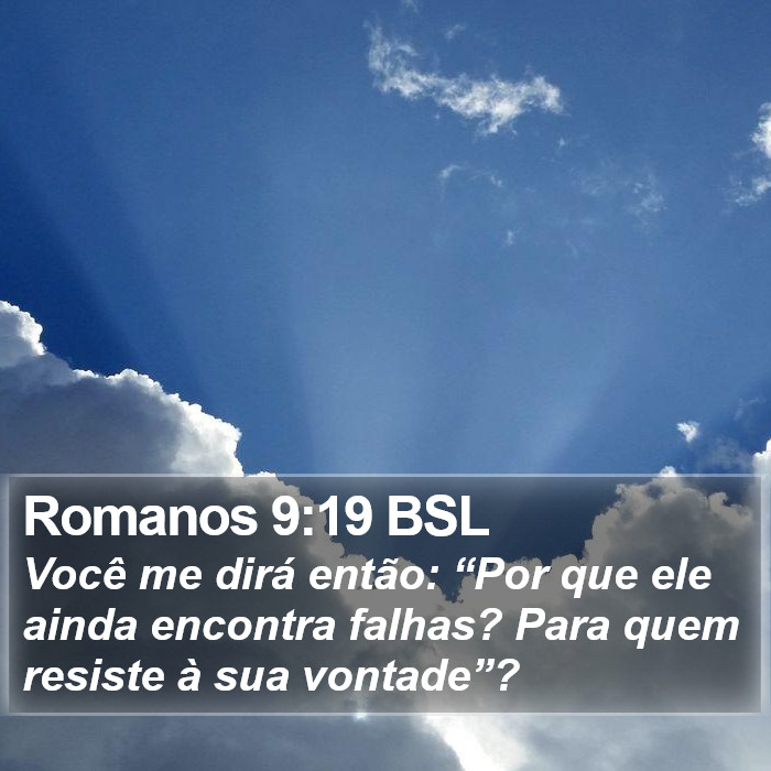 Romanos 9:19 BSL Bible Study