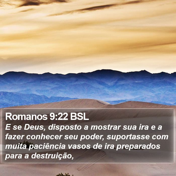 Romanos 9:22 BSL Bible Study