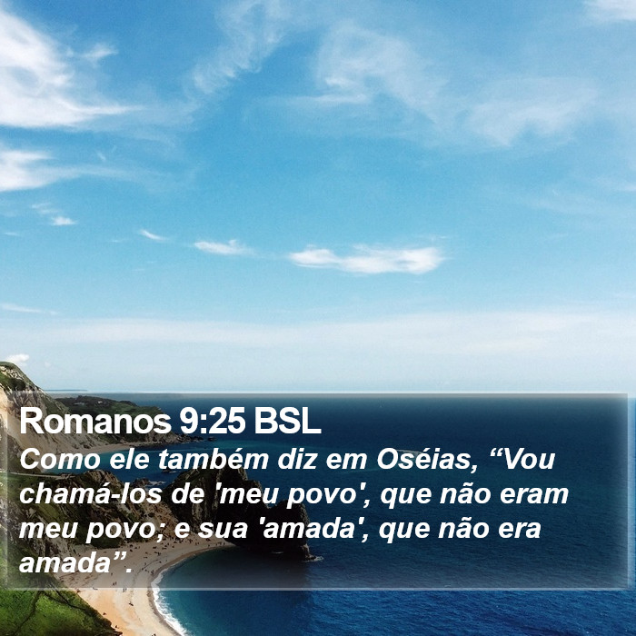 Romanos 9:25 BSL Bible Study