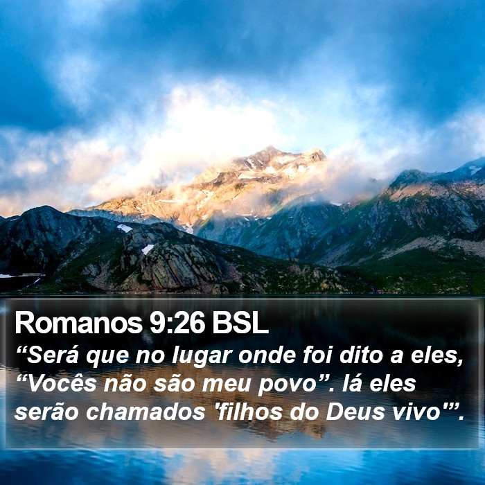 Romanos 9:26 BSL Bible Study