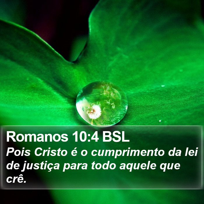 Romanos 10:4 BSL Bible Study