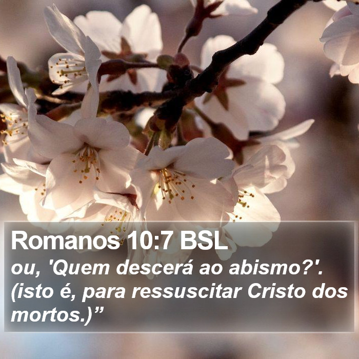 Romanos 10:7 BSL Bible Study