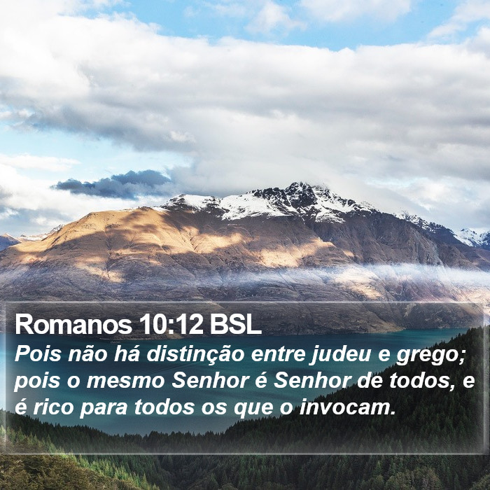 Romanos 10:12 BSL Bible Study