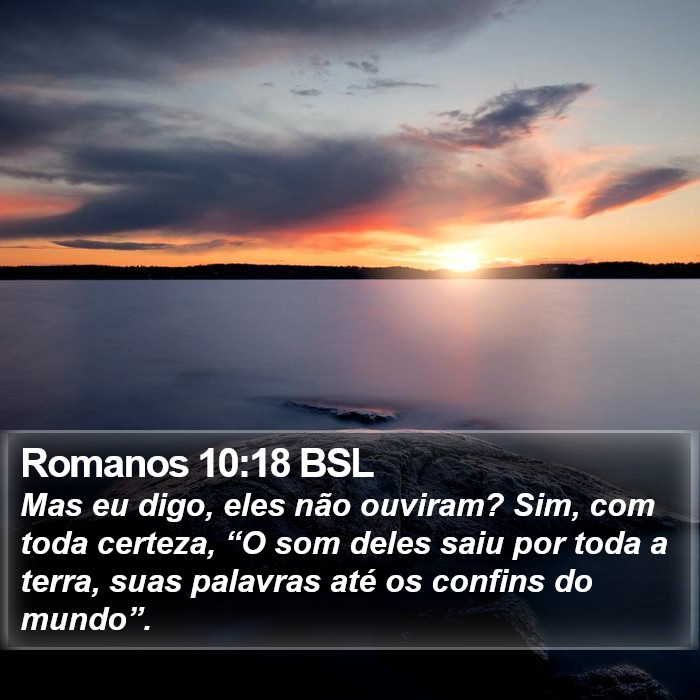 Romanos 10:18 BSL Bible Study