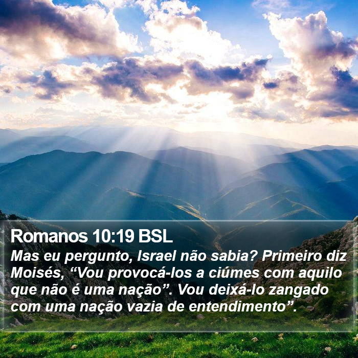 Romanos 10:19 BSL Bible Study