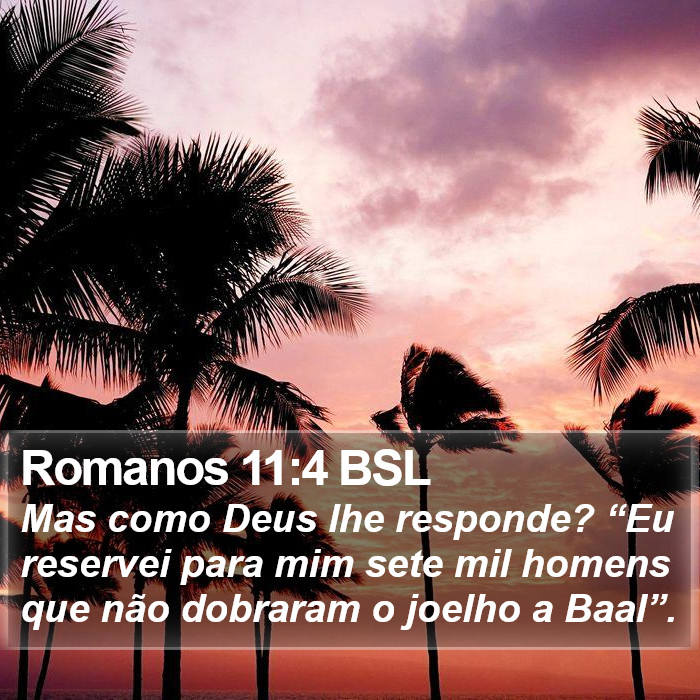 Romanos 11:4 BSL Bible Study