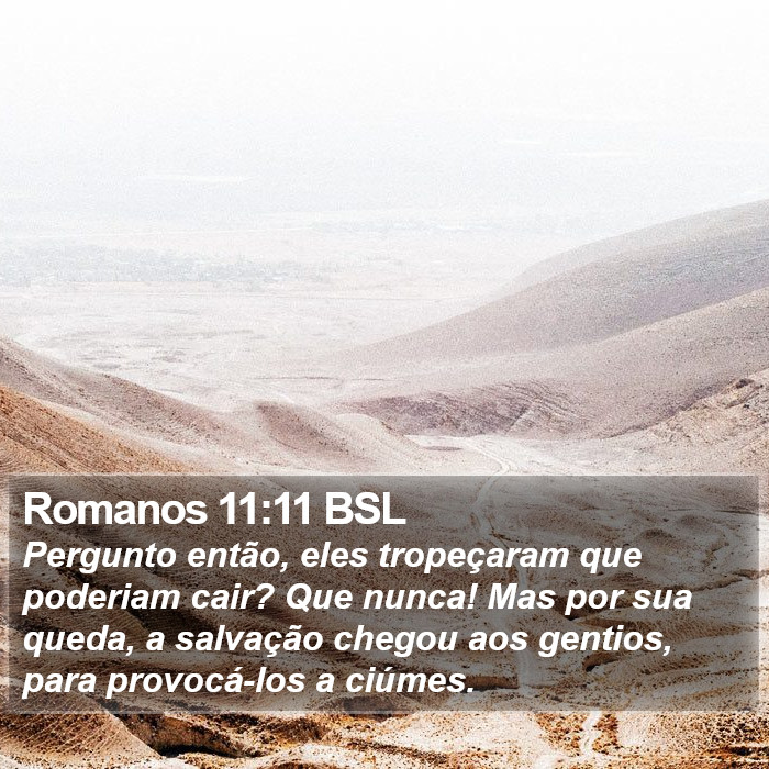 Romanos 11:11 BSL Bible Study