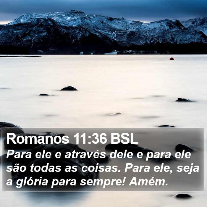 Romanos 11:36 BSL Bible Study