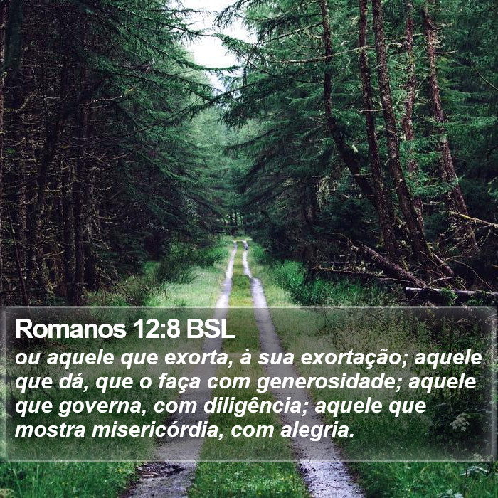 Romanos 12:8 BSL Bible Study