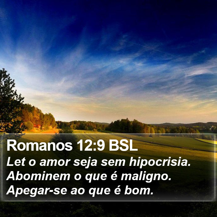 Romanos 12:9 BSL Bible Study