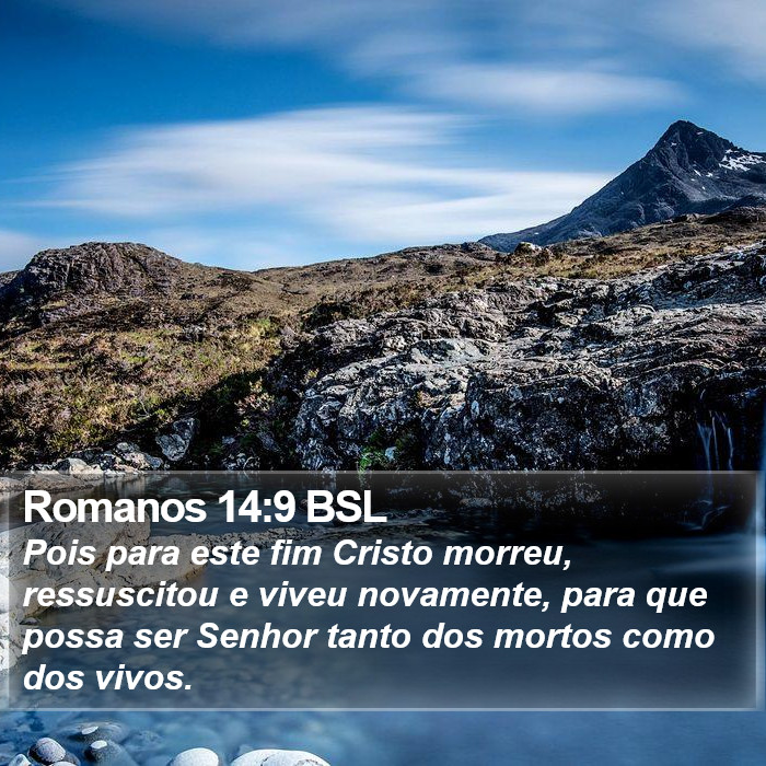 Romanos 14:9 BSL Bible Study