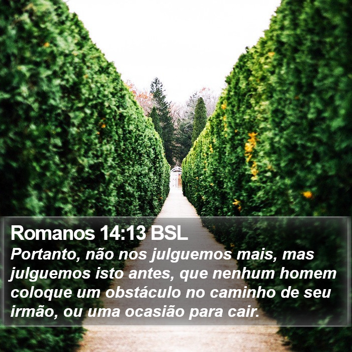 Romanos 14:13 BSL Bible Study