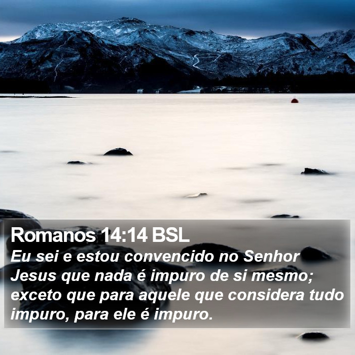 Romanos 14:14 BSL Bible Study