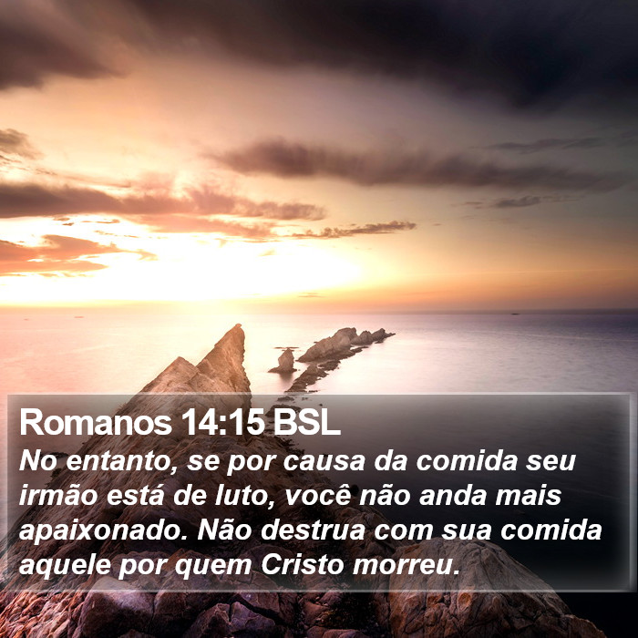 Romanos 14:15 BSL Bible Study