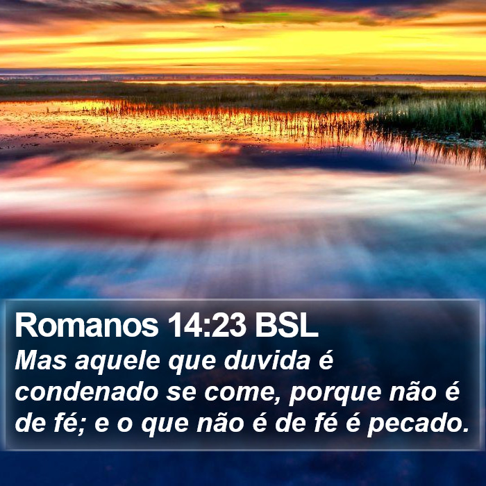 Romanos 14:23 BSL Bible Study