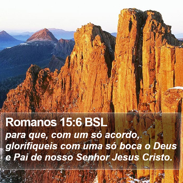 Romanos 15:6 BSL Bible Study