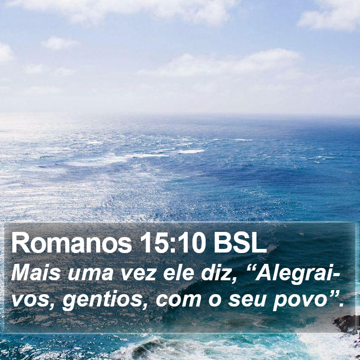 Romanos 15:10 BSL Bible Study