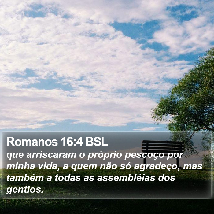 Romanos 16:4 BSL Bible Study