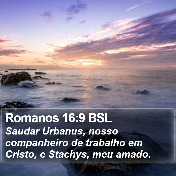 Romanos 16:9 BSL Bible Study