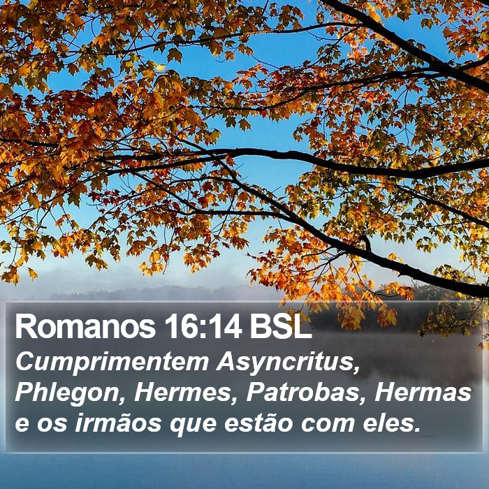 Romanos 16:14 BSL Bible Study