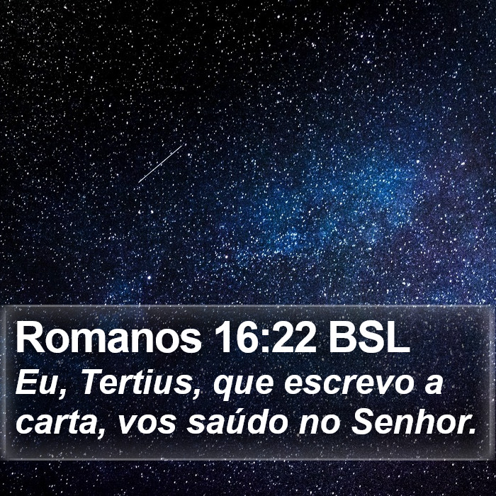 Romanos 16:22 BSL Bible Study