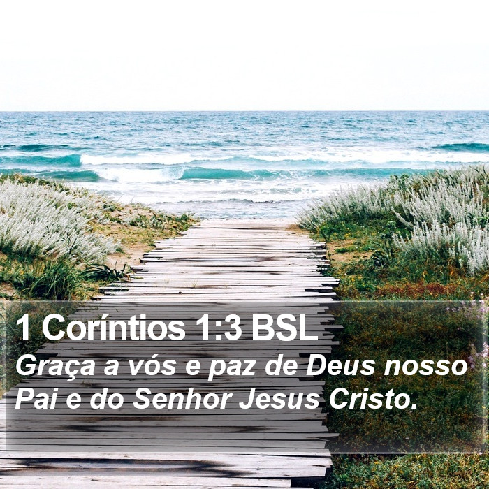 1 Coríntios 1:3 BSL Bible Study