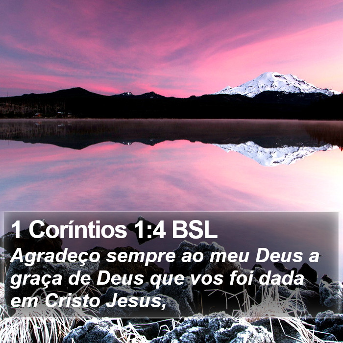 1 Coríntios 1:4 BSL Bible Study