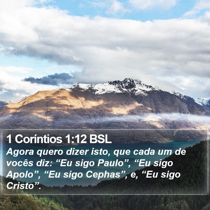 1 Coríntios 1:12 BSL Bible Study