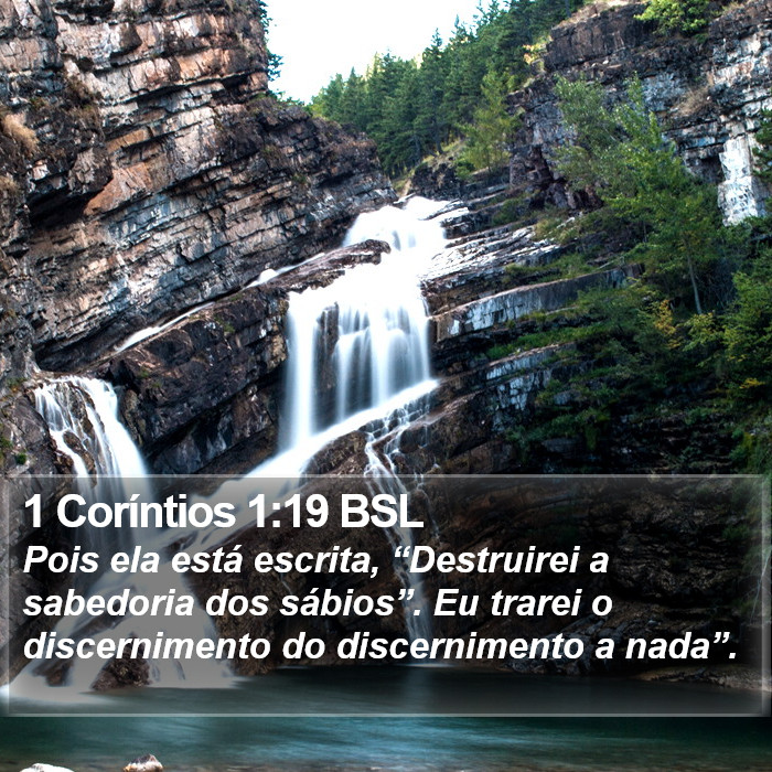 1 Coríntios 1:19 BSL Bible Study