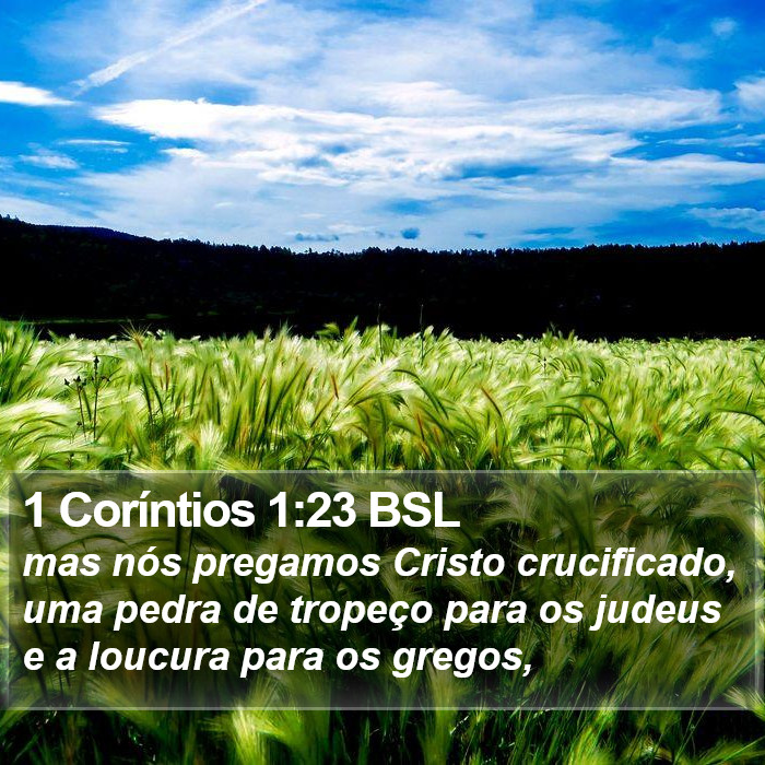 1 Coríntios 1:23 BSL Bible Study