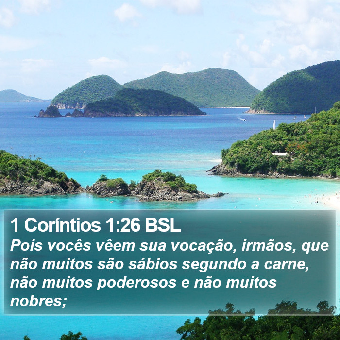 1 Coríntios 1:26 BSL Bible Study