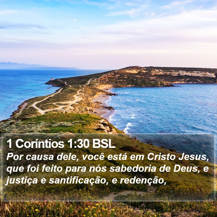 1 Coríntios 1:30 BSL Bible Study